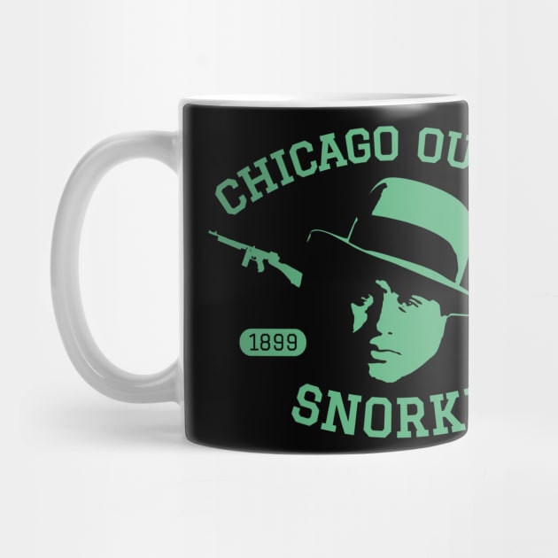 Al Capone 'Snorky' Portrait Logo - Chicago Outfit by Boogosh